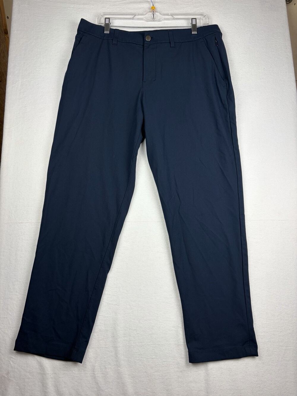 Lululemon ABC Pants Trouser Classic-Fit Men's 34x28 Warpstreme Navy Performance